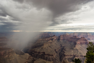 storm over grand canyon