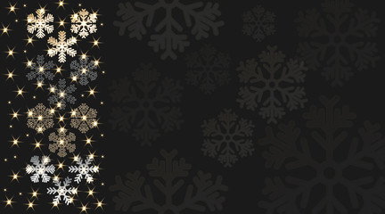 Christmas decor. Winter vector snowflakes of handmade. Snowflakes pattern. Christmas decoration.
