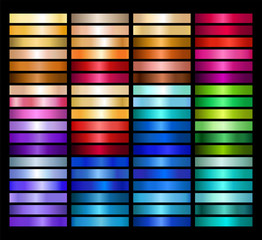 Metal Gradient Collection of Every Color Swatches © csiling