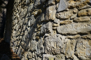 Ornate walls made of natural stone materials