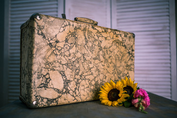 bag with flowers