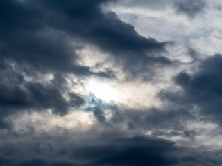 Obraz premium dramatic sky with clouds