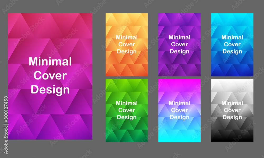 Poster minimal modern cover design. dynamic colorful gradients. future geometric patterns. poster template 
