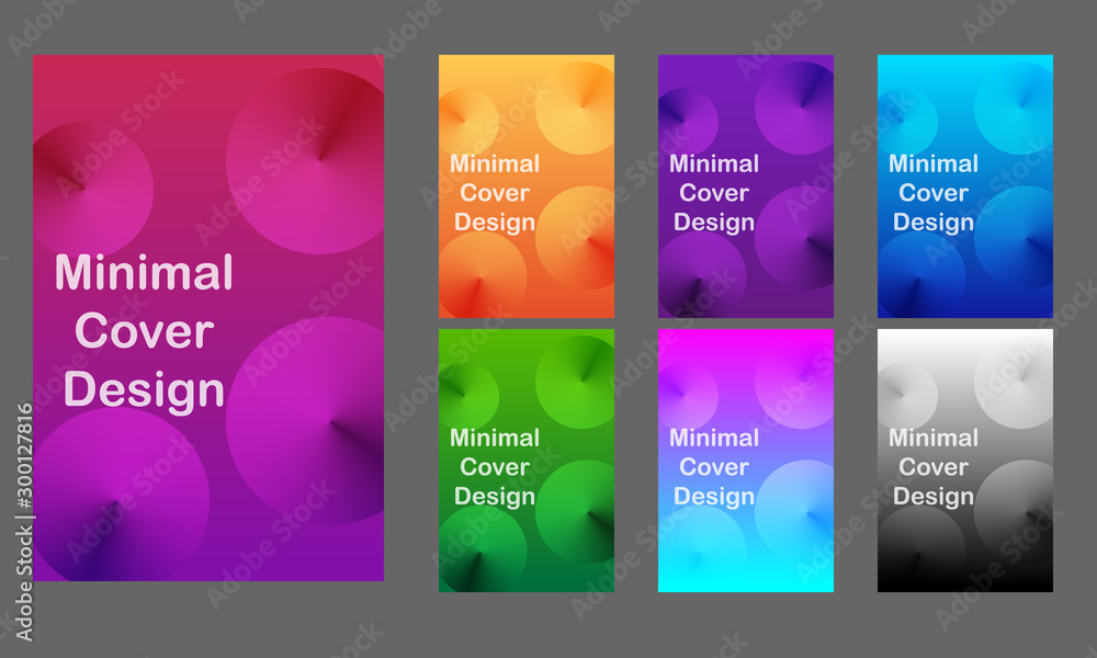 Poster minimal modern cover design. dynamic colorful gradients. future geometric patterns. poster template 