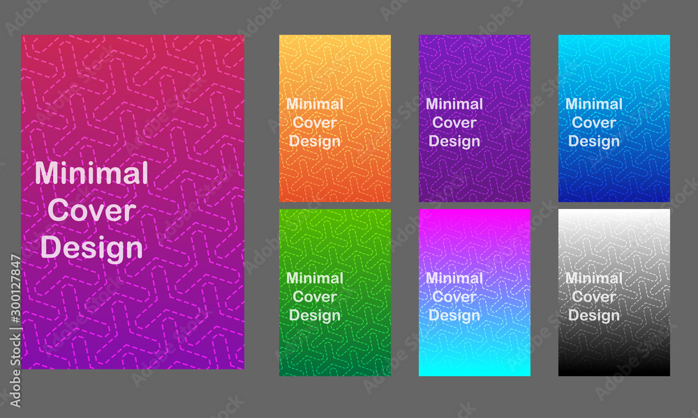 Poster minimal modern cover design. dynamic colorful gradients. future geometric patterns. poster template 