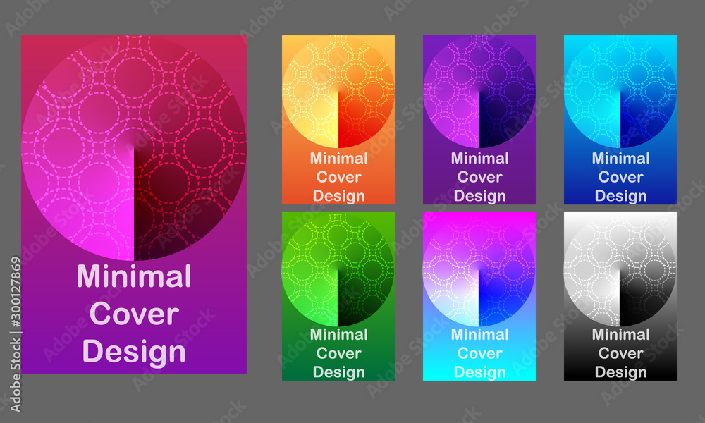 Poster minimal modern cover design. dynamic colorful gradients. future geometric patterns. poster template 