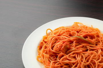 スパゲッティーナポリタン クローズアップ