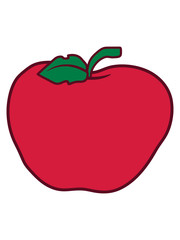 obst design roter apfel essen hunger lecker clipart cool saftig comic cartoon backen