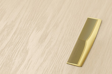 Gold hair comb