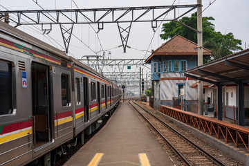 Jakarta Kota Station and commuter train