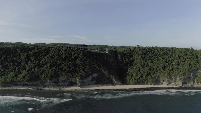 Bali Omnia club in Uluwatu day time drone flight 4K