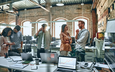 Young business people in office
