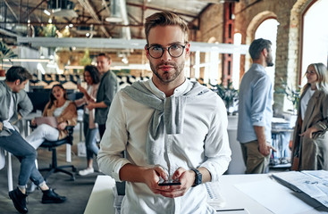 Young business people in office