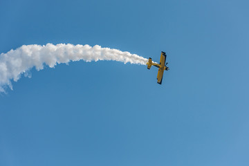 Jiangxi Nanchang Flight Conference aerobatic team flying in the blue sky
