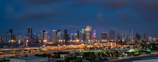 Miami night sky