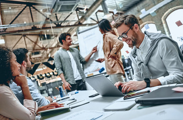 Young business people in office