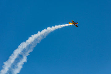 Jiangxi Nanchang Flight Conference aerobatic team flying in the blue sky