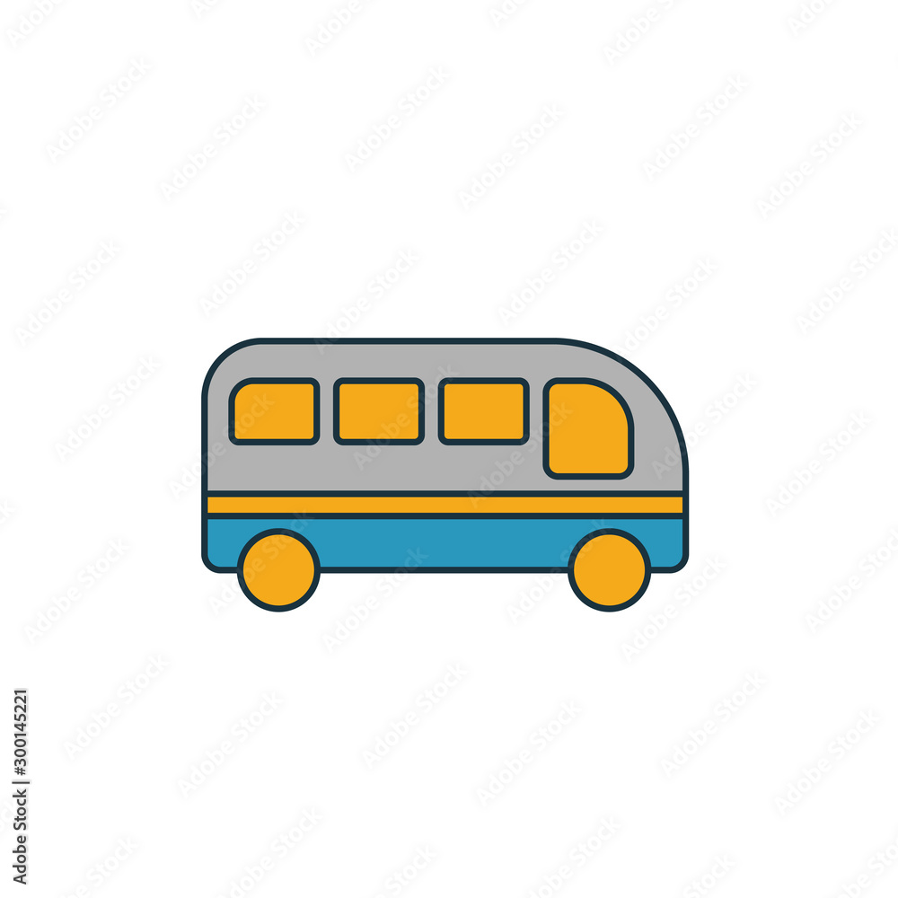 Poster bus icon. simple element from transport icons collection. creative bus icon ui, ux, apps, software a