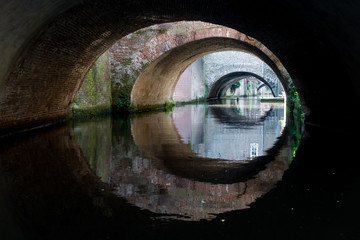 Characteristic view from the  Binnendieze river, 's-Hertogenbosch, The Netherlands