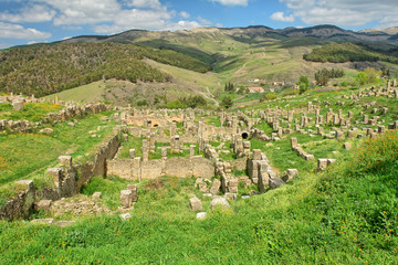 Djémila with some of the best preserved Berbero-Roman ruins in North Africa , Algeria