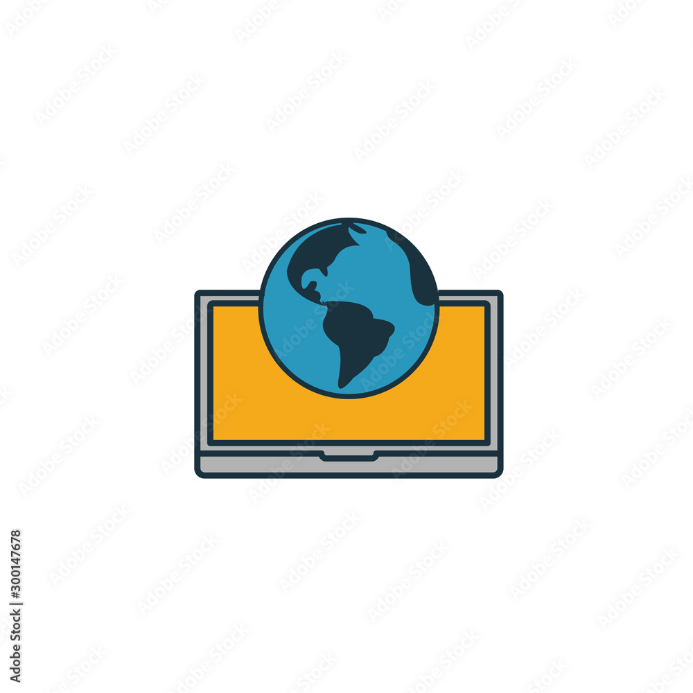 Poster intranet icon. simple element from icons collection. creative intranet icon ui, ux, apps, software a