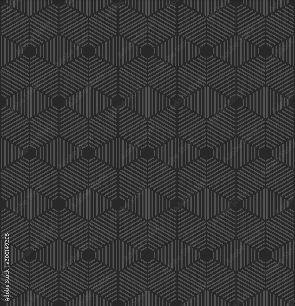 Aufkleber seamless geometric pattern with hexagons. vector background