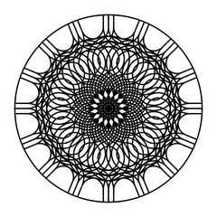 Design monochrome decorative circle element