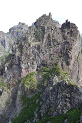 Hiking trail from Pico Arieiro to Pico Ruivo in Madeira, Portugal