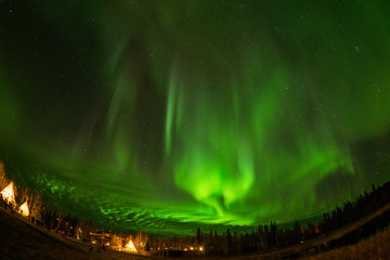 カナダ イエローナイフのオーロラブレーク Canada Yellowknife Aurora 