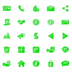 Set of ecommerce Icons with trendy flat style icon for web site design, logo, app, UI. Collection of online shopping icon. Vector illustration