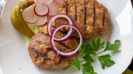 gegrillte Frikadelle 