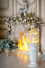 festive christmas and new year decorations