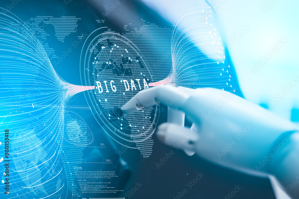 Poster big data analytics and business intelligence (bi),software development,fintech,smart city, iot conce