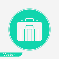 Suitcase vector icon sign symbol