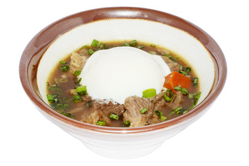 Traditional asian food. Isolated on a white background.
