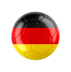 Soccer football ball with flag of Germany