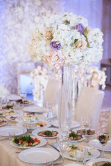 wedding banquet in a restaurant, party in a restaurant