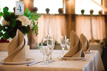 wedding banquet in a restaurant, party in the restaurant