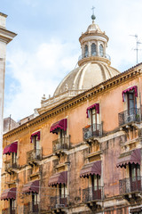 Fototapeta premium italy architecture sicily town travel old italian