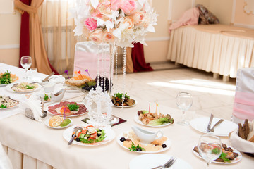 banquet in a restaurant, party in a restaurant