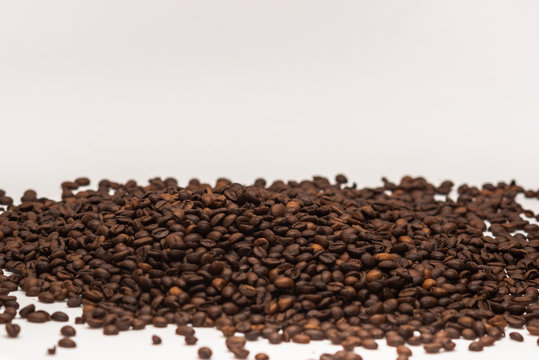 Coffee beans on isolated background. Good for wallpaper and background