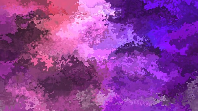 abstract animated twinkling stained background seamless loop video - watercolor splotch effect - color vibrant purple violet pink mauve grape wine burgundy fuchsia