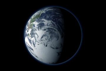 Planet earth from space. Elements of this image were furnished by NASA.