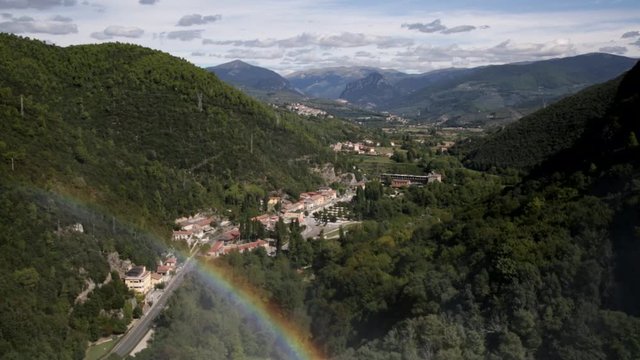 Cascata Delle Marmore waterfalls in Terni, Umbria, Italy