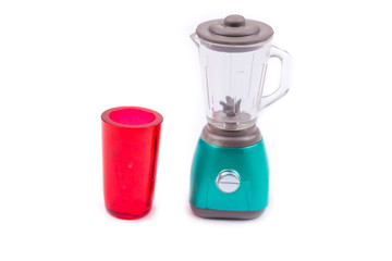 Childs toy plastic food molded 1/6th scale blender with drink cup