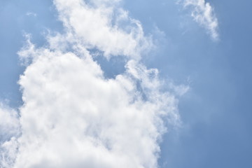 Fototapeta premium Blue sky background and white clouds soft focus. blue sky cloudsfor background.Natural background.
