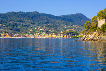 Fototapeta premium Lido di San Michele di Pagana, Gulf of Genoa, San Michele di Pagana
