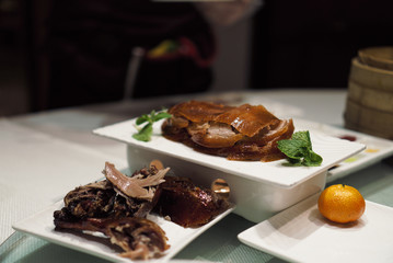 Beijing duck / peking duck with shallow depth of field