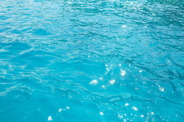 Obraz premium Blue Tones Water Waves Surface as Background