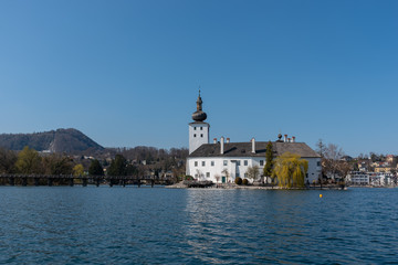 Schloss Ort in Gmunden at lake Traunsee